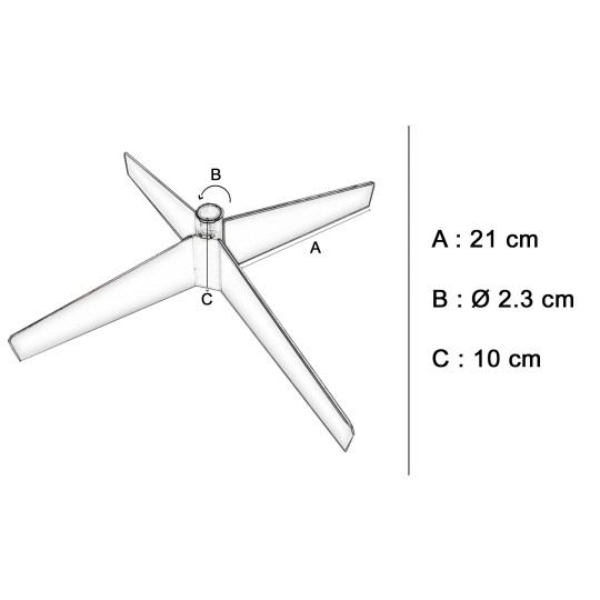 Support de broche à kebab / GOLDINOX
