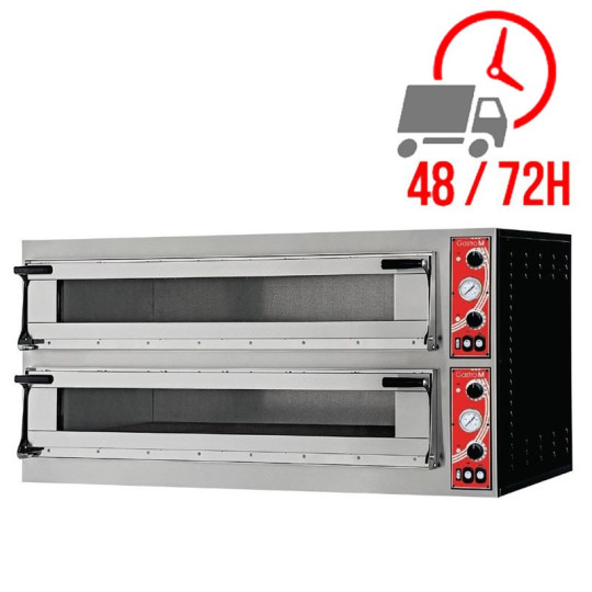 Four à pizza électrique 3 + 3 x 35 cm (largeur) - 8.8kW - 400V / GASTRO M