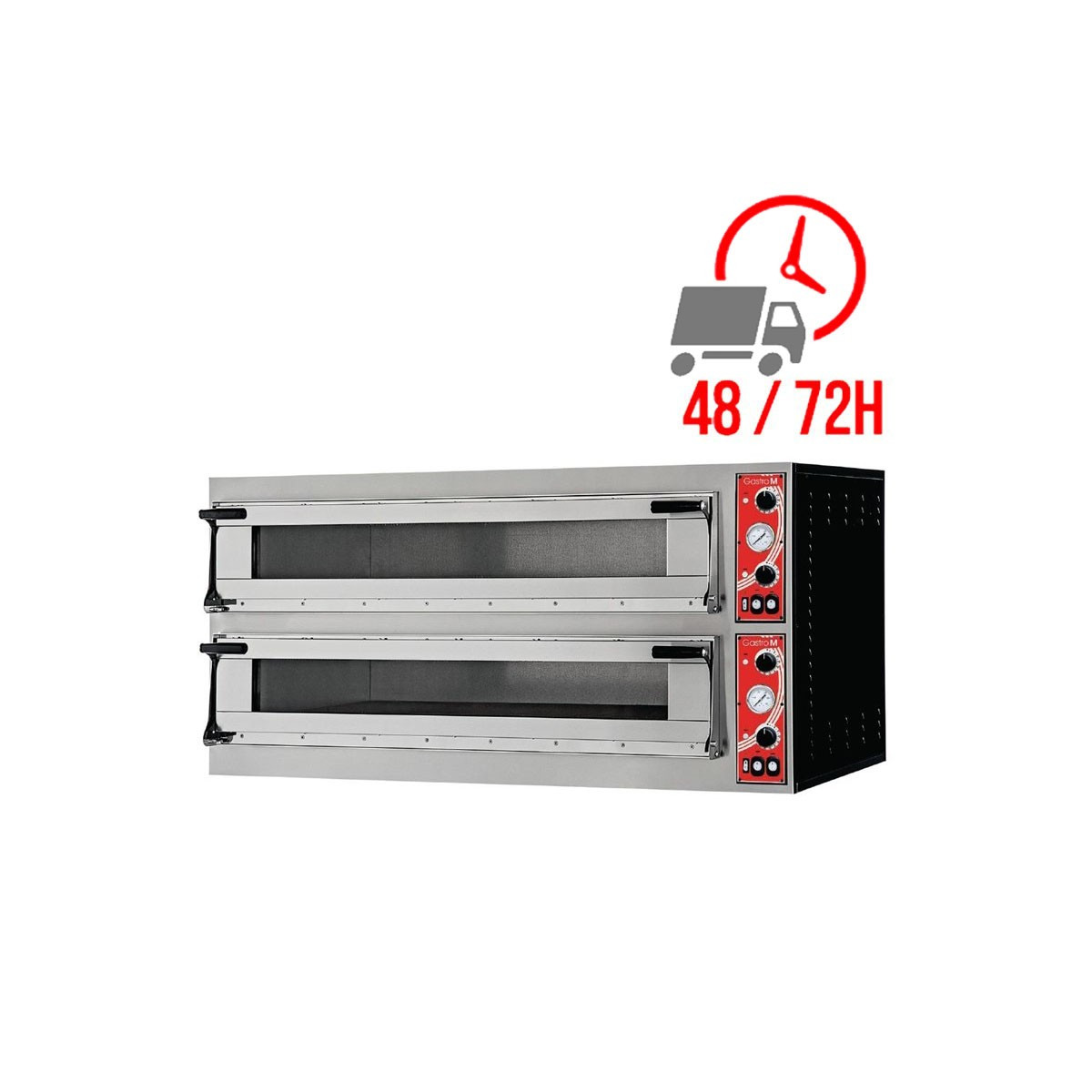Four à pizza électrique 3 + 3 x 35 cm (largeur) - 8.8kW - 400V / GASTRO M