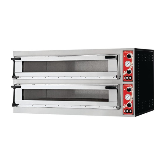 Four à pizza électrique 6 + 6 x 35 cm (largeur) - 18kW - 400V / GASTRO M