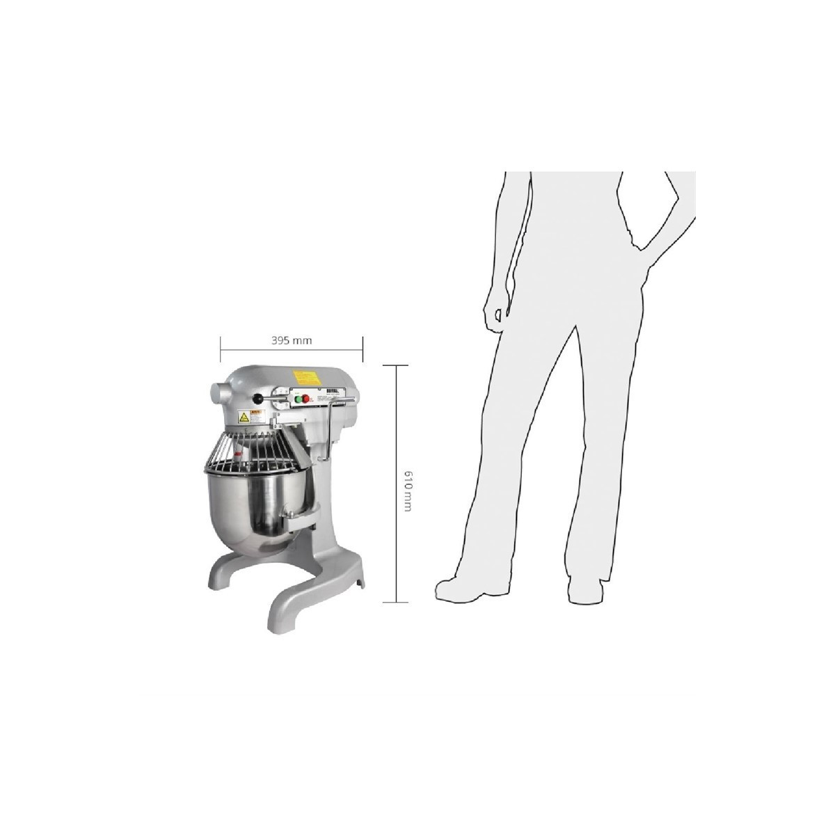 Batteur planétaire 10 Litres (3 vitesses) - 230V / BUFFALO