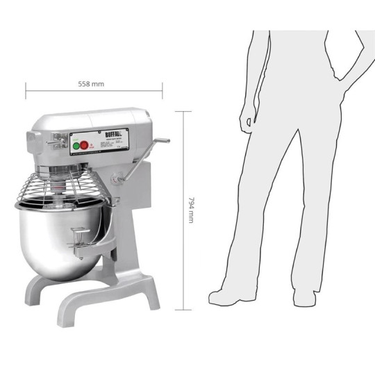 Batteur planétaire 20 Litres (3 vitesses) - 230V / BUFFALO