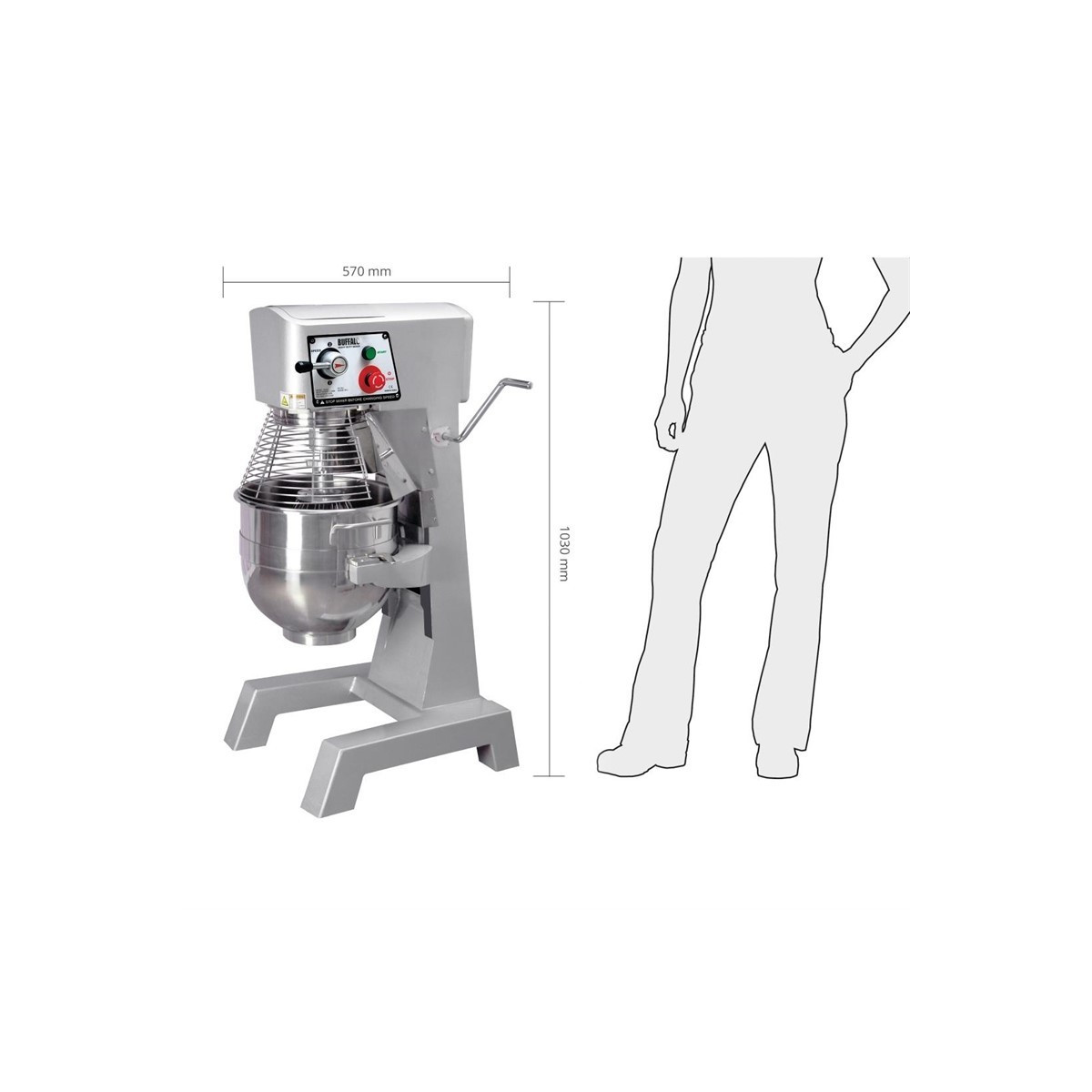 Batteur planétaire 30 Litres (3 vitesses) - 230V / BUFFALO