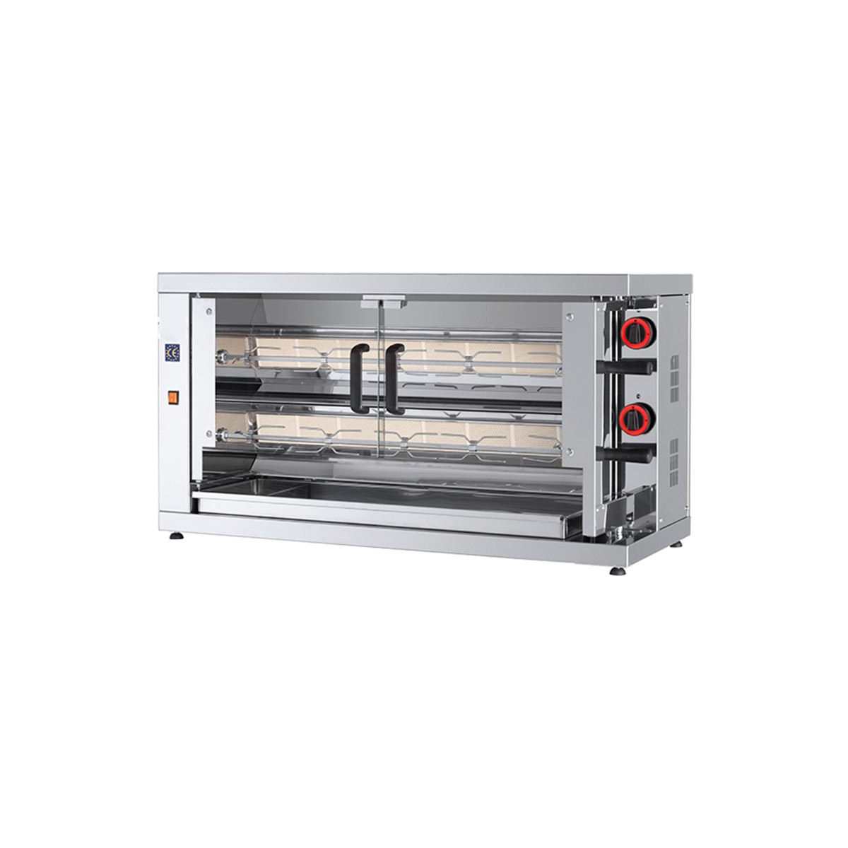 Rôtissoire 2 broches - 10/12 Poulets - Gaz propane / FECA