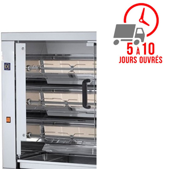 Vitre pour rôtissoire EKO - 3 broches / FECA