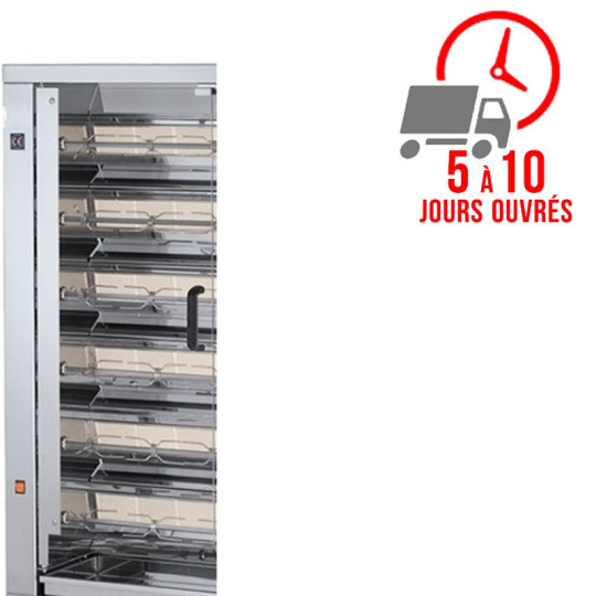 Vitre pour rôtissoire EKO - 6 broches / FECA