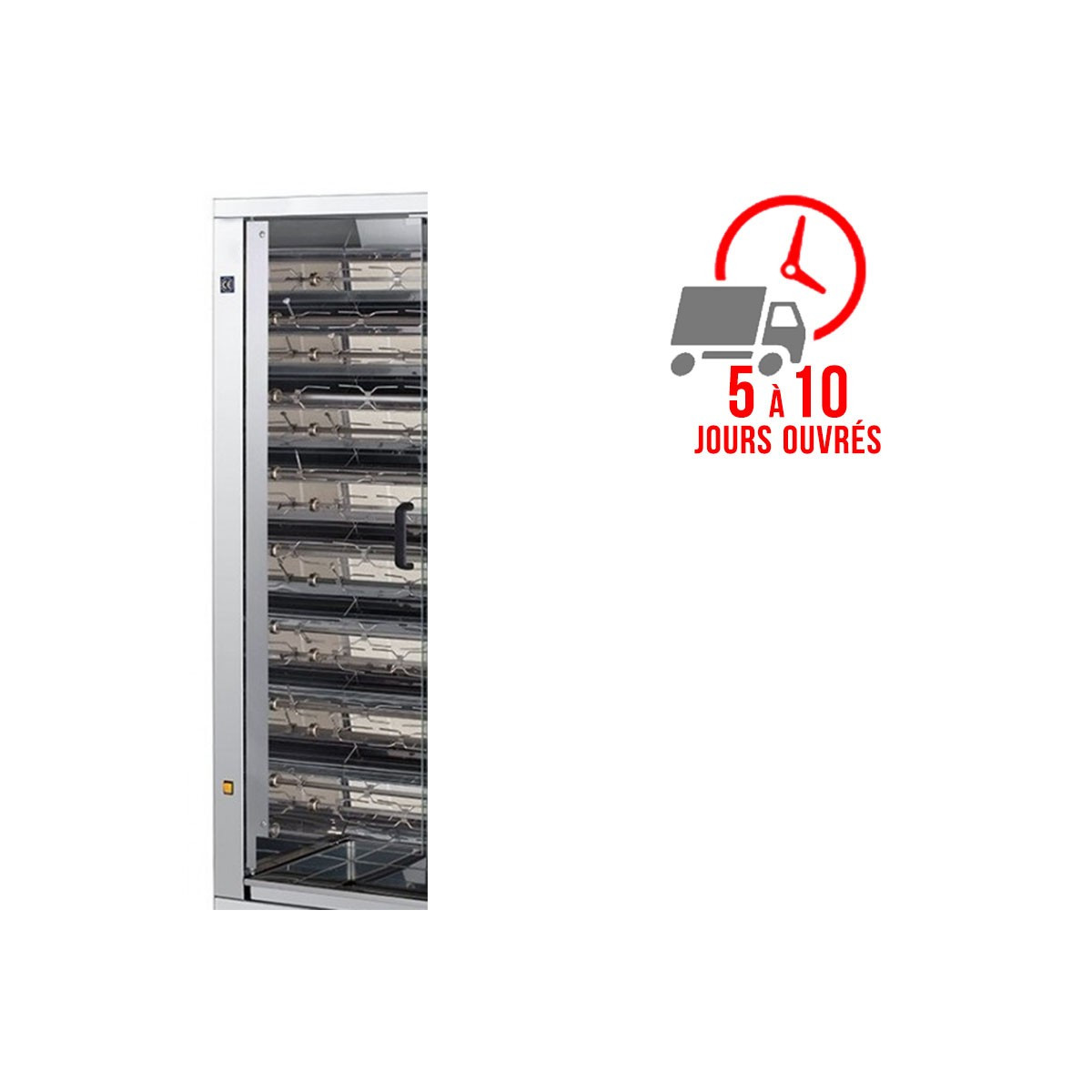 Vitre pour rôtissoire EKO - 15 broches / FECA
