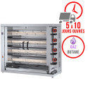 Rôtissoire 4 broches - 20/24 Poulets - Gaz butane / FECA
