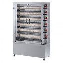 Rôtissoire 6 broches - 30/36 Poulets - Gaz butane / FECA