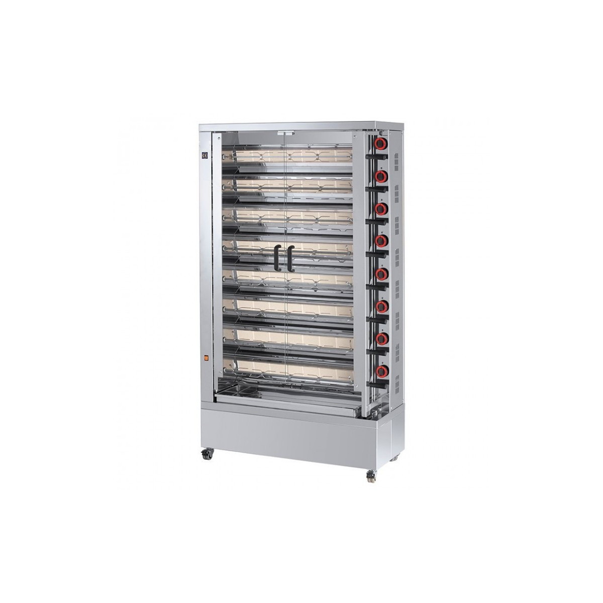 Rôtissoire 8 broches - 40/48 Poulets - Gaz butane / FECA