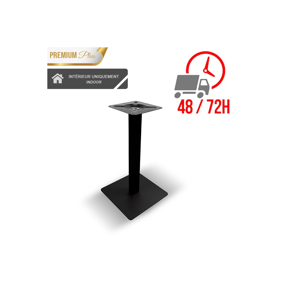 Pied de table Métal noir / GOLDINOX