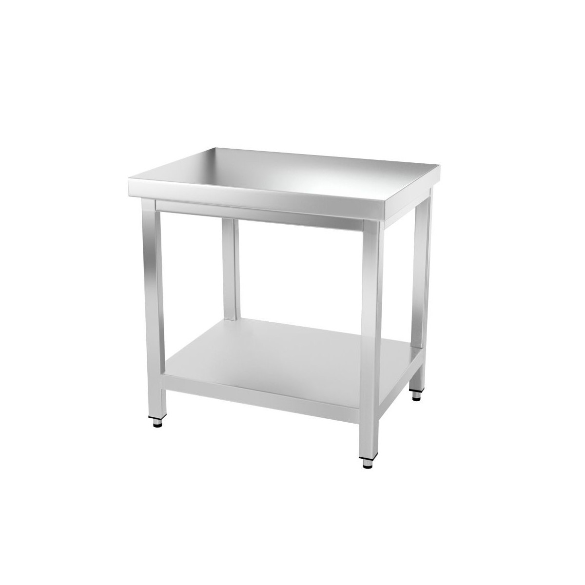 Table inox 800 x 600 mm avec renfort PREMIUM / GOLDINOX