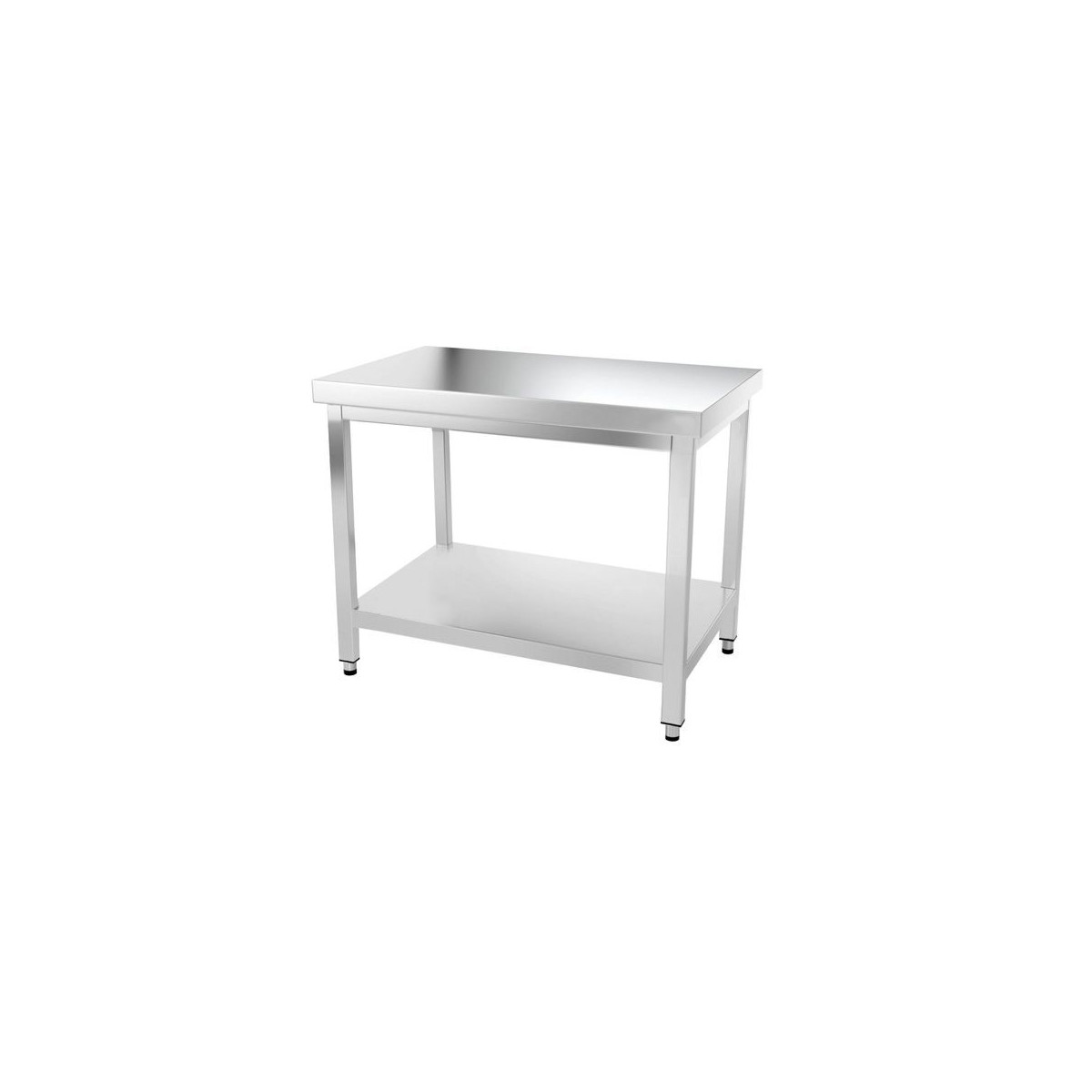 Table inox 1000 x 600 mm avec renfort PREMIUM / GOLDINOX