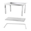 Table inox 1600 x 600 mm avec renfort PREMIUM / GOLDINOX