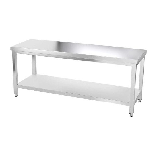 Table inox 1800 x 600 mm avec renfort PREMIUM / GOLDINOX