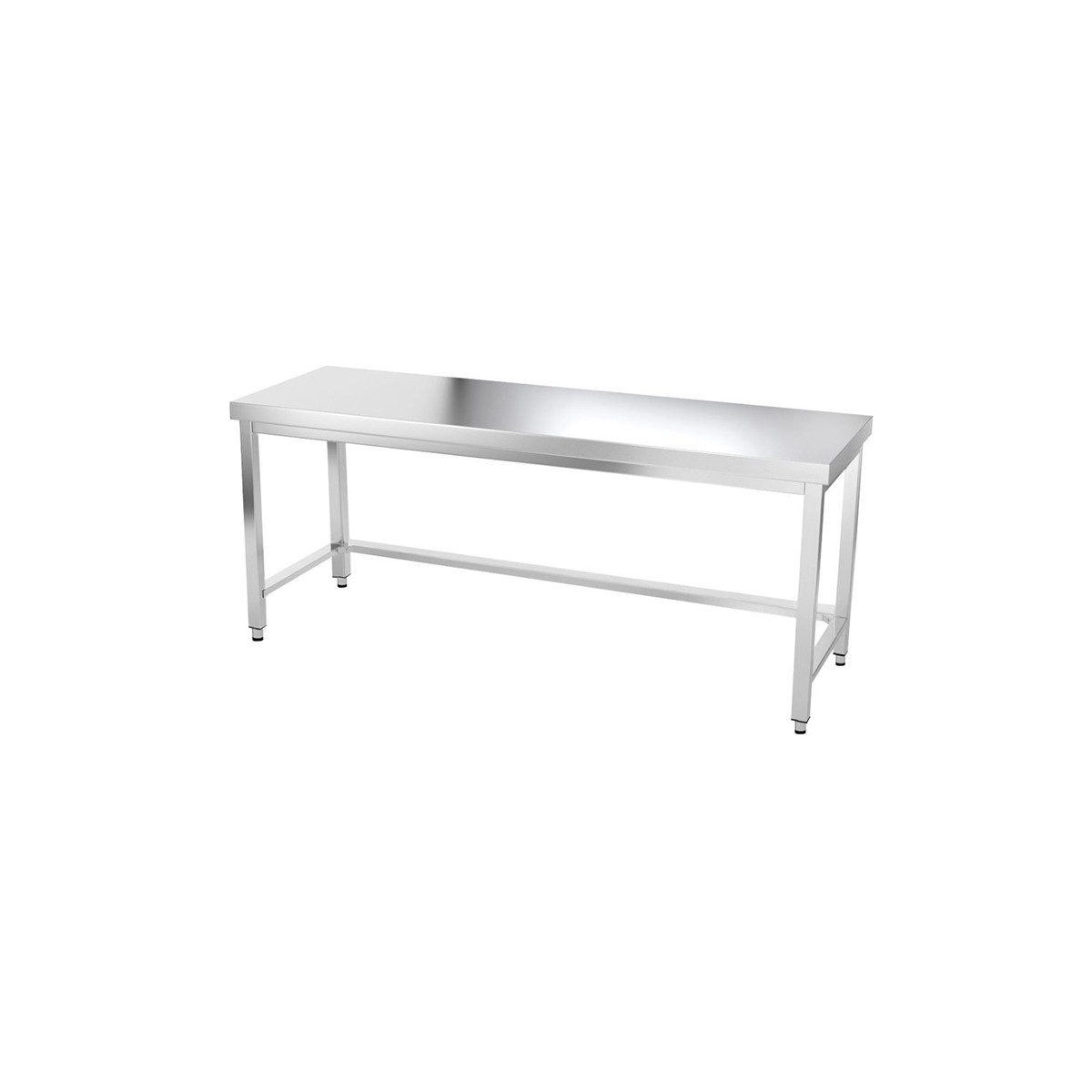 Table inox 2000 x 600 mm avec renfort PREMIUM / GOLDINOX