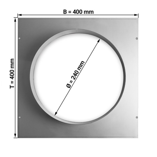 Platine de raccord  Ø250 mm / GOLDINOX