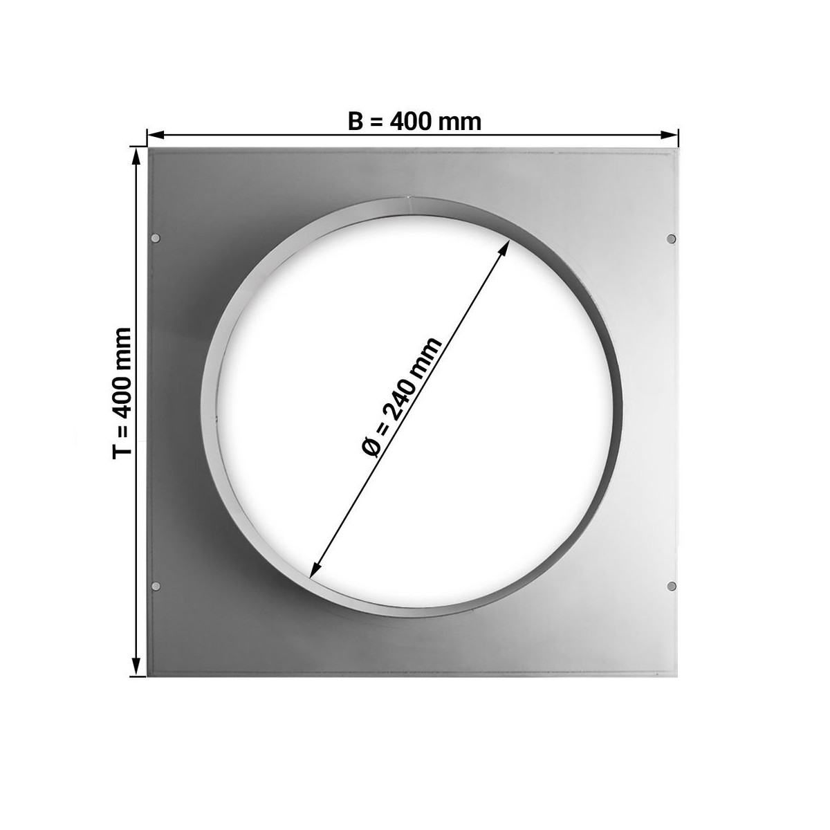 Platine de raccord  Ø250 mm / GOLDINOX
