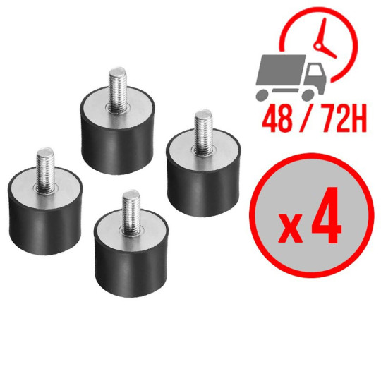 Plot anti-vibratile M8 (lot de 4) / GOLDINOX