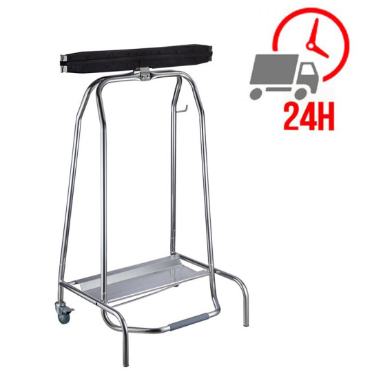 Poubelle ciseau inox avec pédale - 110L / GOLDINOX