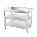 Table inox 1000 x 500 mm avec 2 étagères / GOLDINOX