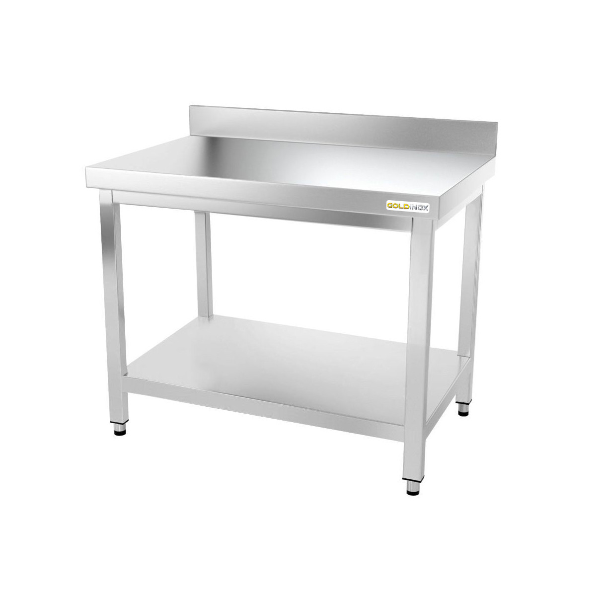 Table inox 1000 x 600 mm adossée PREMIUM / GOLDINOX