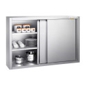 Placard mural inox 1200 x 400 mm / Hauteur 1000 mm avec portes coulissantes PREMIUM / GOLDINOX