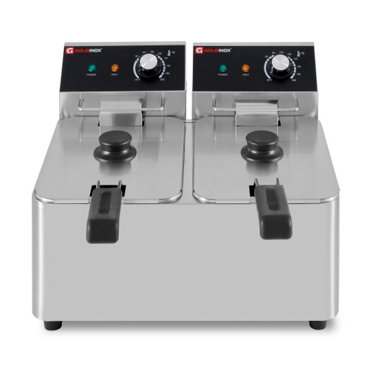 Friteuse électrique 2 x 4 Litres à poser - 5 kW / GOLDINOX