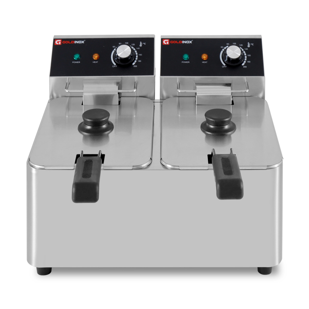 Friteuse électrique 2 x 4 Litres à poser - 5 kW / GOLDINOX