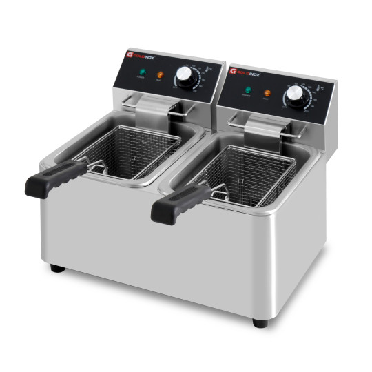 Friteuse électrique 2 x 4 Litres à poser - 5 kW / GOLDINOX