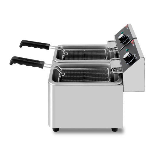 Friteuse électrique 2 x 4 Litres à poser - 5 kW / GOLDINOX