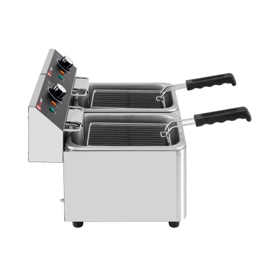 Friteuse électrique 2 x 4 Litres à poser - 5 kW / GOLDINOX