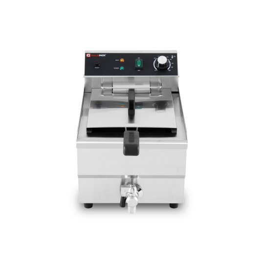 Friteuse électrique 13 Litres avec robinet de vidange à poser - 3,25 kW / GOLDINOX