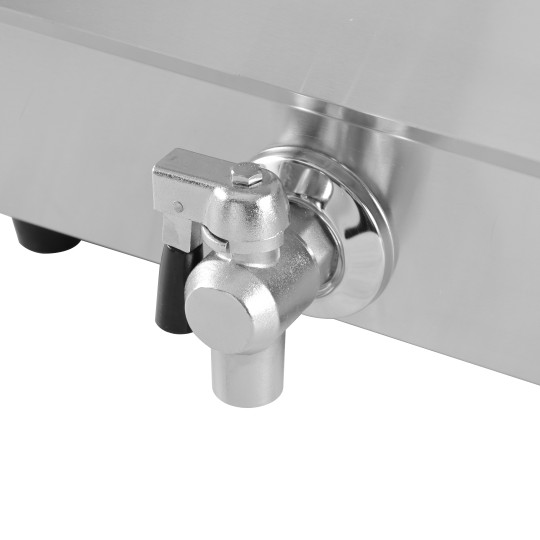 Friteuse électrique 13 Litres avec robinet de vidange à poser - 3,25 kW / GOLDINOX