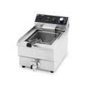 Friteuse électrique 13 Litres avec robinet de vidange à poser - 3,25 kW / GOLDINOX