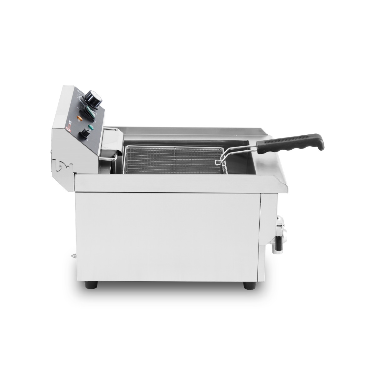 Friteuse électrique 13 Litres avec robinet de vidange à poser - 3,25 kW / GOLDINOX