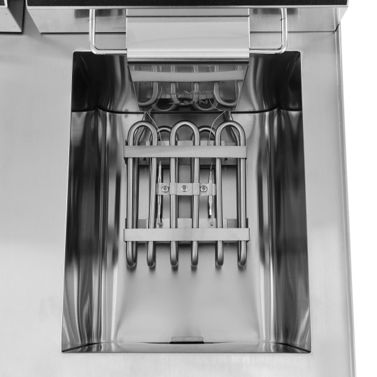 Friteuse électrique 13 Litres avec robinet de vidange à poser - 3,25 kW / GOLDINOX