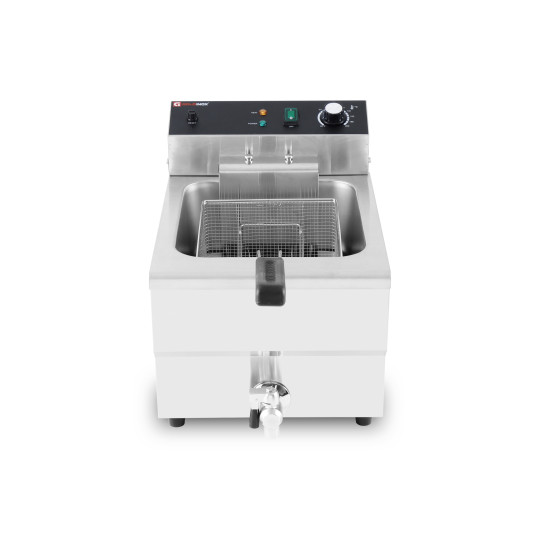 Friteuse électrique 16 Litres avec robinet de vidange à poser - 5 kW (400V) / GOLDINOX
