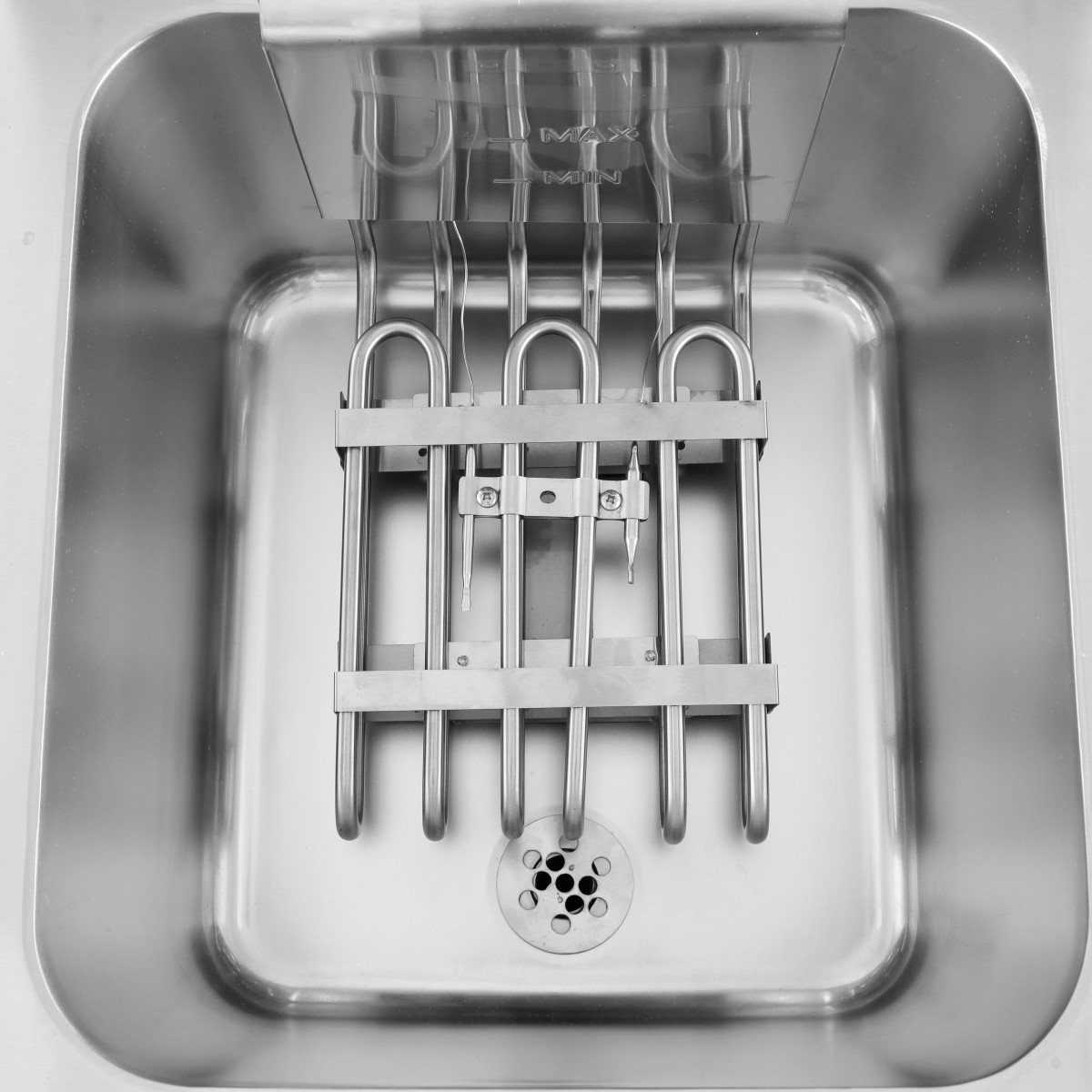 Friteuse électrique 16 Litres avec robinet de vidange à poser - 5 kW (400V) / GOLDINOX