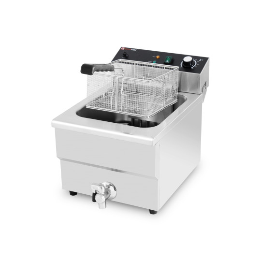 Friteuse électrique 16 Litres avec robinet de vidange à poser - 5 kW (400V) / GOLDINOX