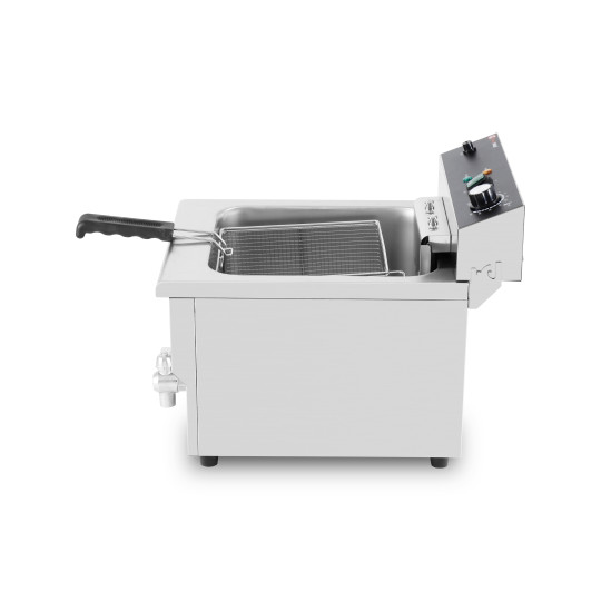 Friteuse électrique 16 Litres avec robinet de vidange à poser - 5 kW (400V) / GOLDINOX