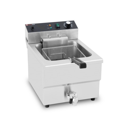 Friteuse électrique 16 Litres avec robinet de vidange à poser - 5 kW (400V) / GOLDINOX