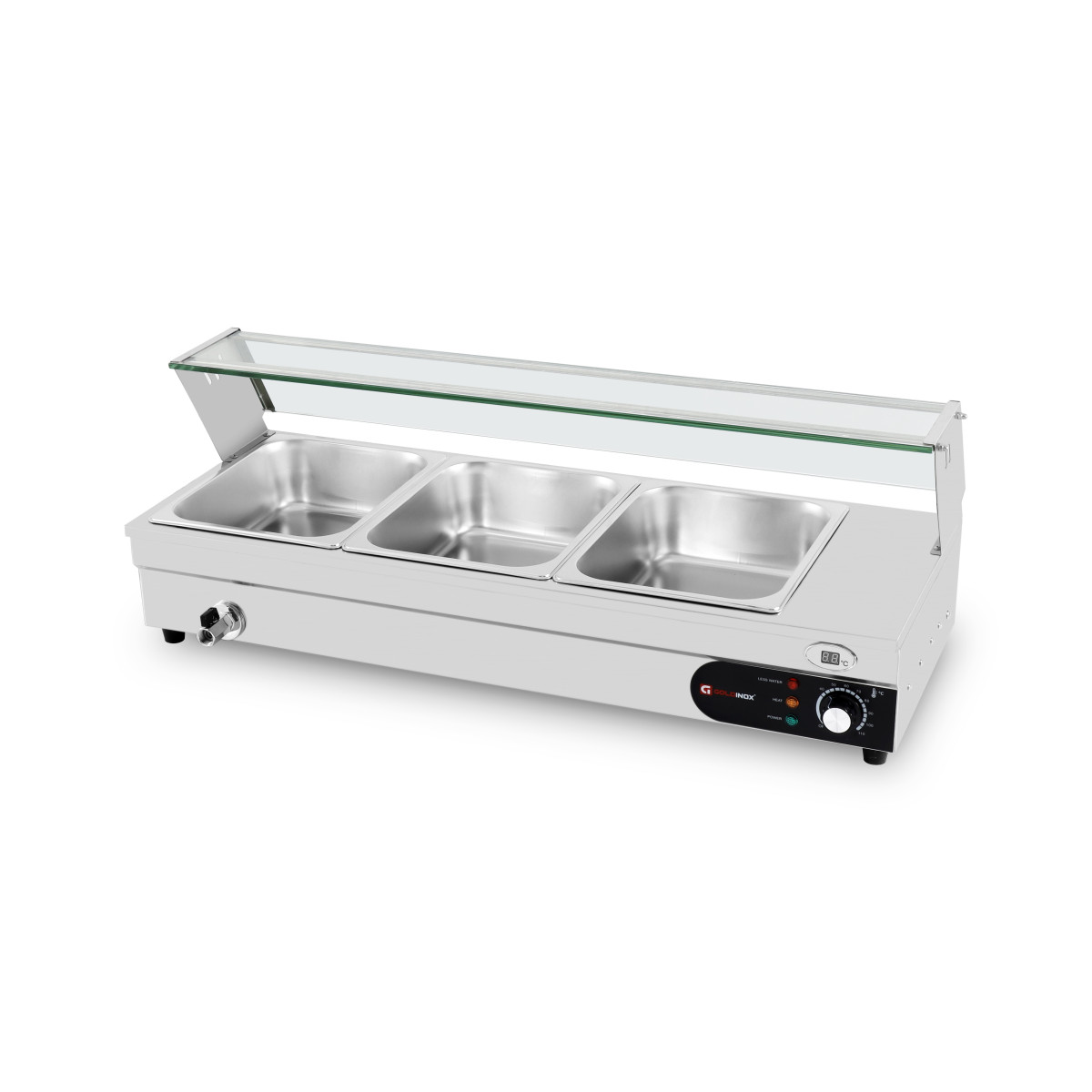 Bain marie avec robinet de vidange GN 1/1