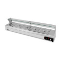 Bain marie avec robinet de vidange professionnel - 3 x GN1/2 - GOLDINOX