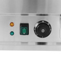 Plaque de cuisson en acier lisse électrique professionnelle 660 mm - GOLDINOX