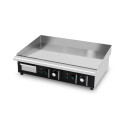 Plaque de cuisson en chrome lisse électrique professionnelle 730 mm - 400V - GOLDINOX
