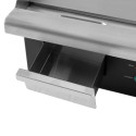 Plaque de cuisson en chrome lisse électrique professionnelle 730 mm - 400V - GOLDINOX