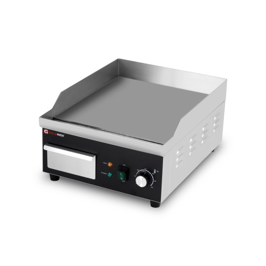 Plaque de cuisson en acier lisse électrique professionnelle 360 mm - GOLDINOX