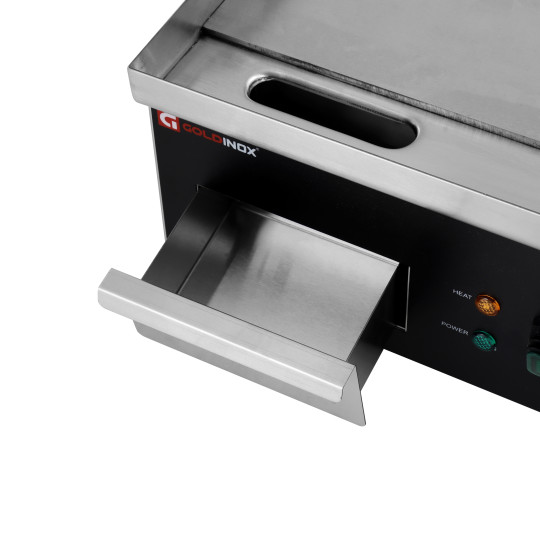 Plaque de cuisson en acier lisse électrique professionnelle 360 mm - GOLDINOX