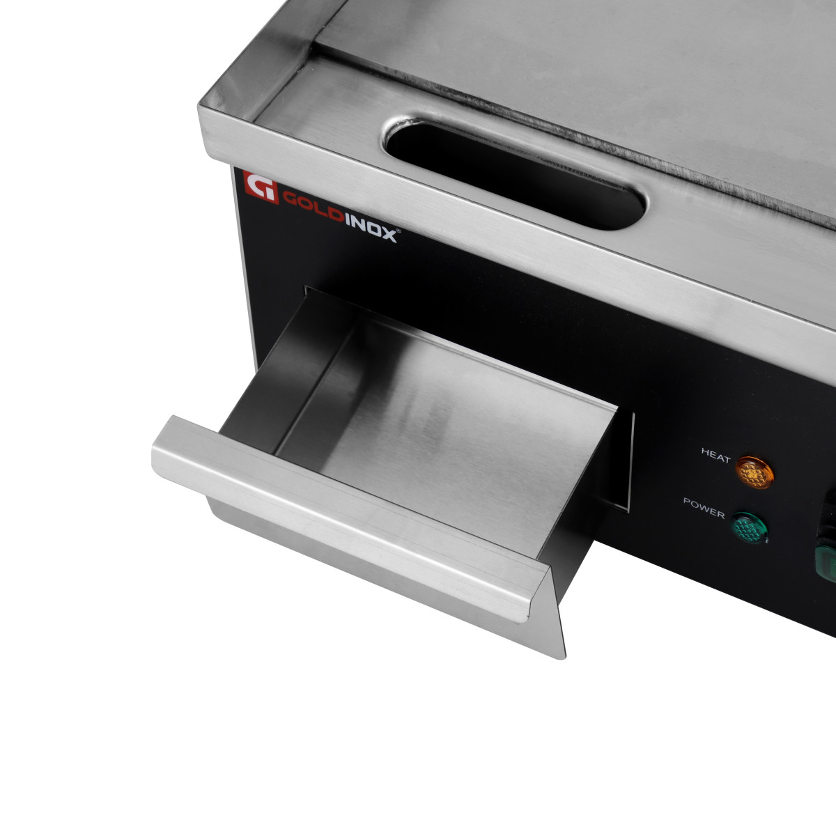 Plaque de cuisson en acier lisse électrique professionnelle 360 mm - GOLDINOX